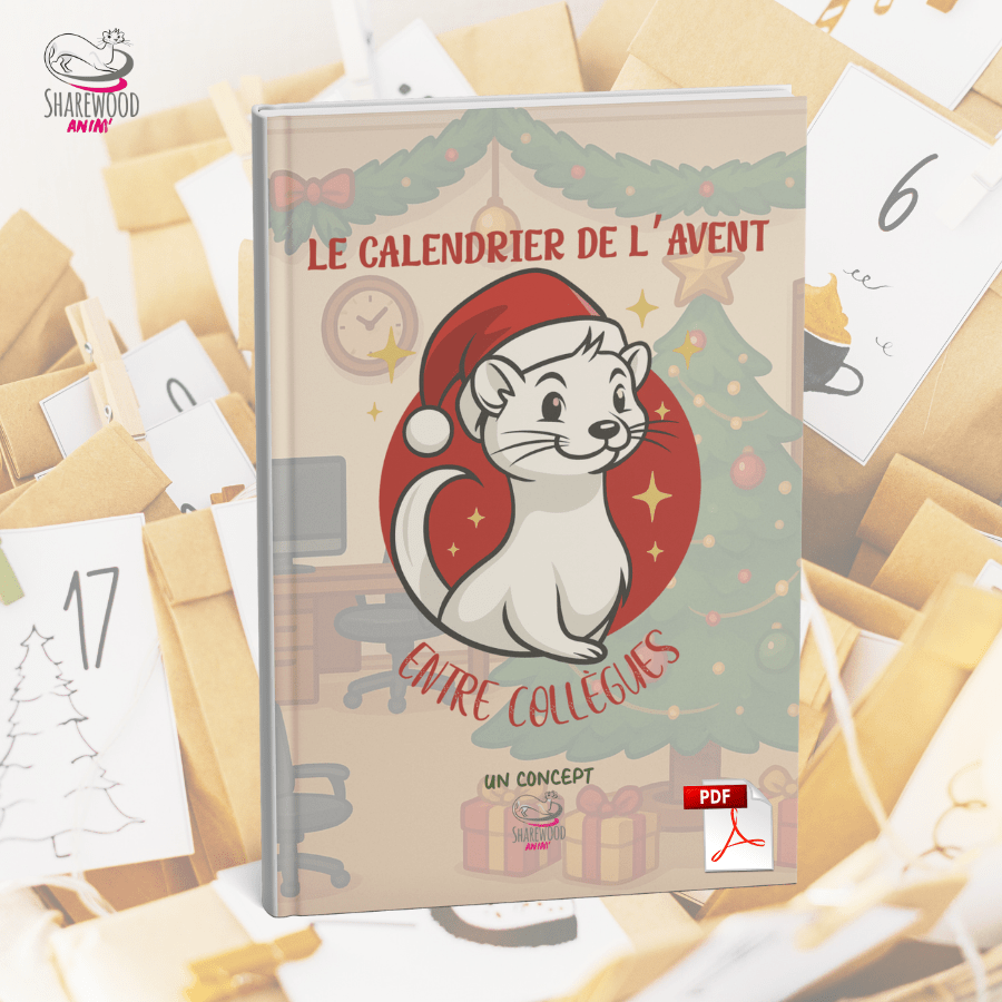 Calendrier de l'Avent entre collègues Kit PDF Calendrier de l'Avent entre collègues pour les professionnels et les entreprises